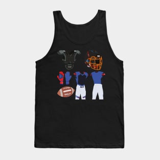 American Football Accessories Stickers Tank Top